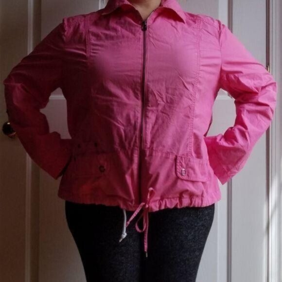 Chico's 3  Jacket Coat Windbreaker Pink WOMEN'S WOMAN'S SIZE LARGE - Picture 13 of 13